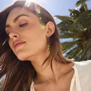 FIBO STEEL Cartilage Earrings – 4PCS Helix Jewelry Set