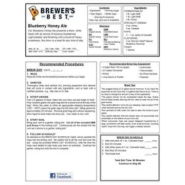 Brewer's Best Blueberry Honey Ale Home Brew Kit
