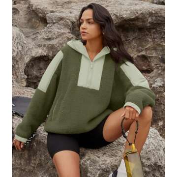 Yanekop Womens Cozy Fleece Hoodie for Trendy Styling