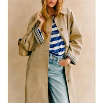 YEXPINE Women's Trench Coat Stylish and Windproof Overcoat