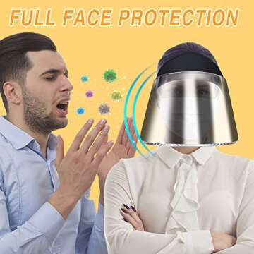 WAYCOM Sun Cap, Sun Visor Hat - UV Protection Hat -Premium UPF 50+ Hat for Hiking, Golf, Tennis, Outdoors