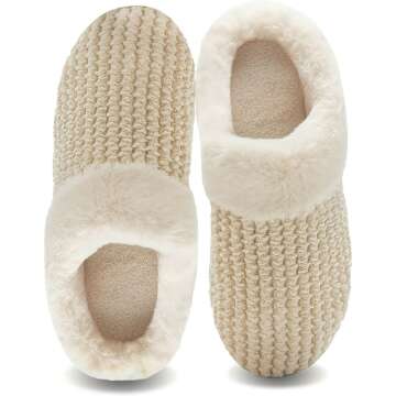 Cozy Women's Memory Foam Slippers for Comfort