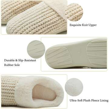 Cozy Women's Memory Foam Slippers for Comfort