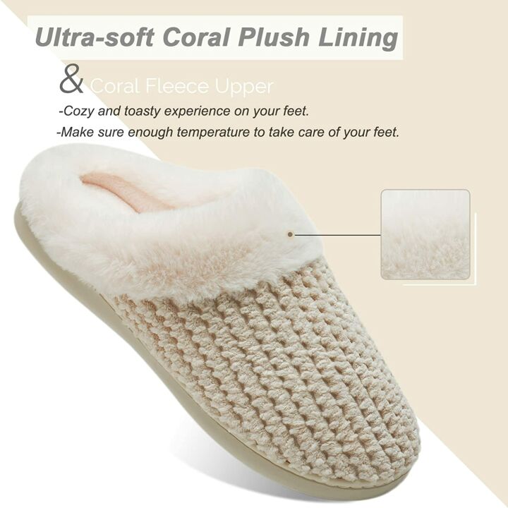 Cozy Women's Memory Foam Slippers for Comfort