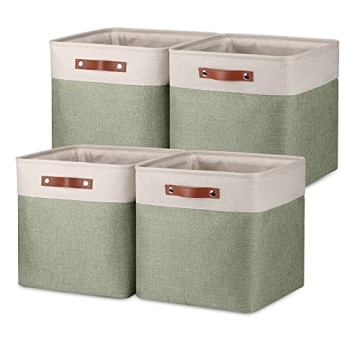 Temary Cube Storage Baskets for Shelves 4pack Fabric Storage Basket for Organizing Clothes, 13 Inch ...