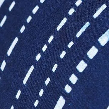 Flber Boho Decorative Pillow Covers, Handmade Indigo Cushion