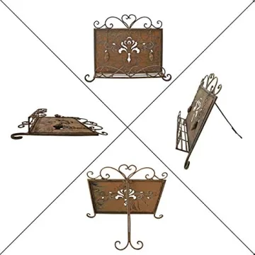 Antique Metal Cookbook Display Stand for Kitchen Charm