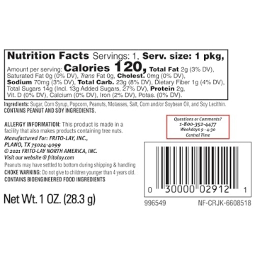 Cracker Jacks Snack Sized Caramel Popcorn 25 Count