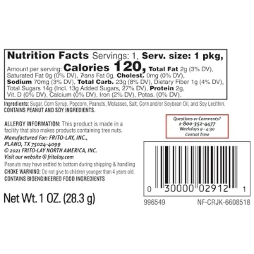 Cracker Jacks Snack Sized Caramel Popcorn 25 Count