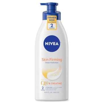 NIVEA Skin Firming Hydrating Body Lotion - Moisturizing Q10 Formula, 16.9 fl. oz. Pump
