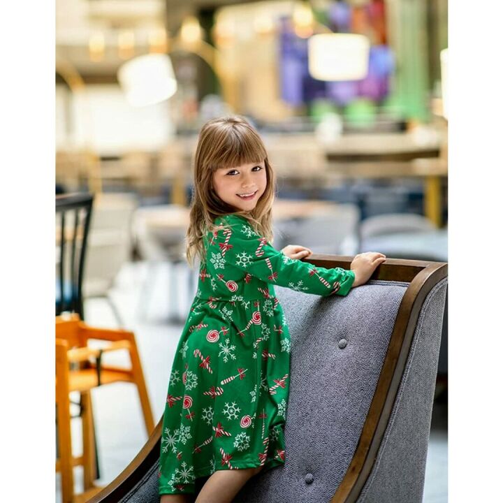 Arshiner Floral Long Sleeve Dress for Girls