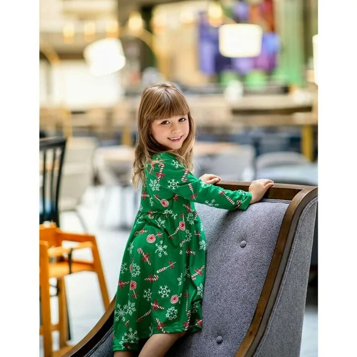 Arshiner Floral Long Sleeve Dress for Girls