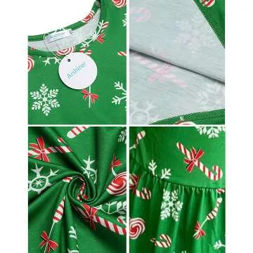 Arshiner Floral Long Sleeve Dress for Girls