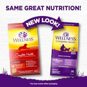 Wellness Complete Health Senior Dry Dog Food - Real Meat, All Breeds