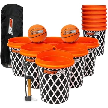 BasketPong Giant Yard Pong Game for Outdoors and Beach