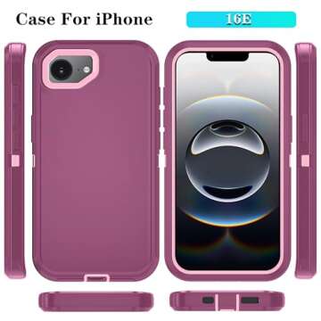 ouyncase iPhone 16e Case with HD Screen Protector