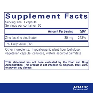 Pure Encapsulations Zinc 30 mg - Immune & Wound Support