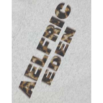 Aelfric Eden Oversized Hoodies Womens Leopard Letter Print Hoodie Fall Y2k Light Gray Hooded Sweatshirts with Pocket