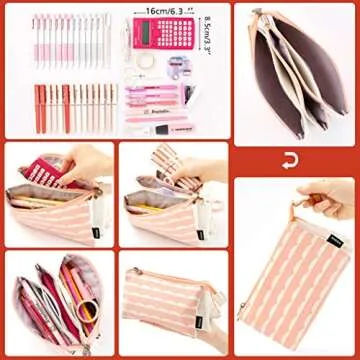 EASTHILL Large Capacity Pencil Case for Stationery