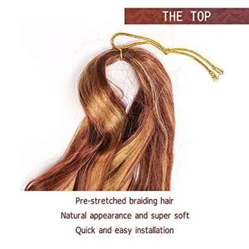 Amir Hair 8 packs French Curly Braiding Hair 20 Inch Loose Wave Braiding Hair Pre Stretched Synthetic Hair Extensions (27/33#) …