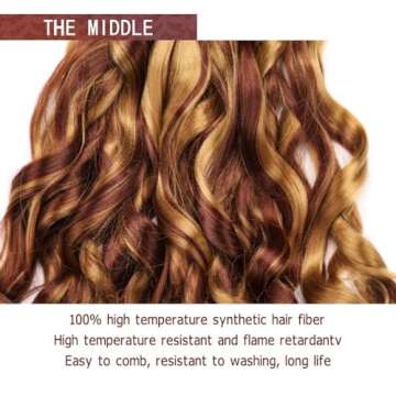 Amir Hair 8 packs French Curly Braiding Hair 20 Inch Loose Wave Braiding Hair Pre Stretched Synthetic Hair Extensions (27/33#) …