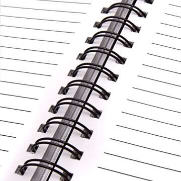 Binditek 50 Pack Double Loop Wire Binding Spines 5/8 Inch