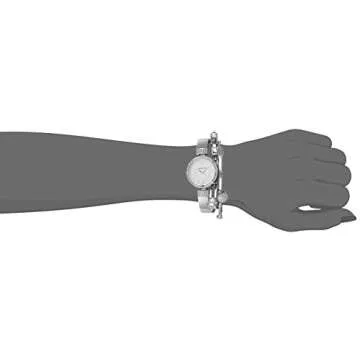 Anne Klein Women's Premium Crystal Accented Watch and Bracelet Set