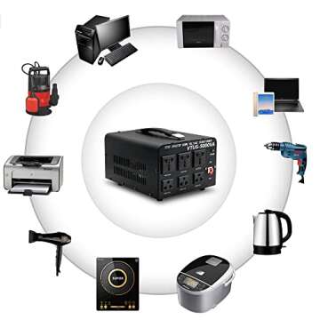 Yinleader 5000W Voltage Converter Transformer for Global Use