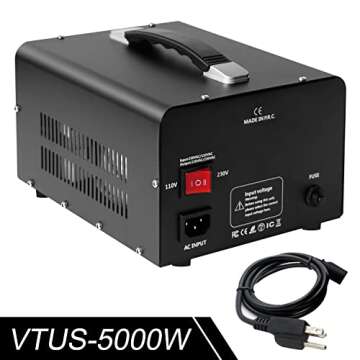 Yinleader 5000W Voltage Converter Transformer for Global Use