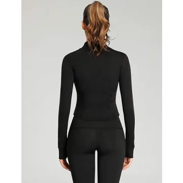 Stylish Tanming Women's Full Zip Seamless Jacket for Activewear