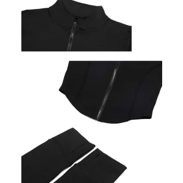 Stylish Tanming Women's Full Zip Seamless Jacket for Activewear