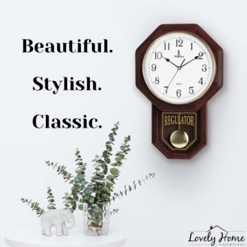 Pendulum Wall Clock - Vintage Wooden Design for Home