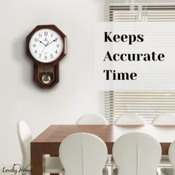 Pendulum Wall Clock - Vintage Wooden Design for Home