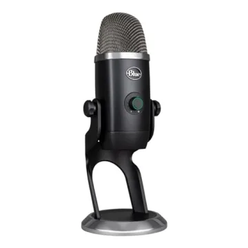 Blue Yeti X Professional Condenser USB Microphone with High-Res Metering, LED Lighting & Blue Voice ...