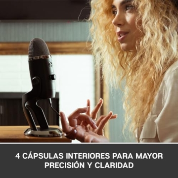 Blue Yeti X Professional Condenser USB Microphone with High-Res Metering, LED Lighting & Blue Voice Effects for Gaming, Streaming & Podcasting On PC & Mac (Renewed)