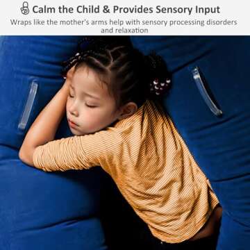 EKEPE Inflatable Sensory Chair for Kids, Sensory Toys for Autistic Children,60 inches Comfy Chair Se...