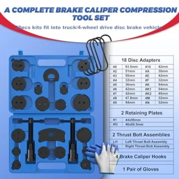 Disc Brake Caliper Tool Set - 28 Piece Heavy Duty Kit