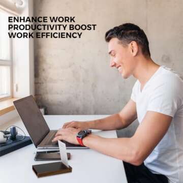 Alibay Daily To-do List with Walnut Base and 90 sheets of Notepad