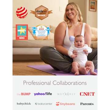 Momcozy Hands Free Breast Pump S9 Pro Updated, Wearable Breast Pump of Longest Battery Life & LED Display, Double Portable Electric Breast Pump with 2 Modes & 9 Levels - 24mm, 2 Pack Purple