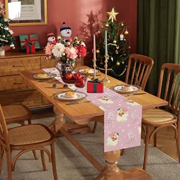 Delightful Christmas Table Runner for Festive Dining Decor