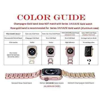 Secbolt Bling Bands Compatible with Apple Watch Band 38mm 40mm 41mm 42mm Women iWatch Series 10/9/SE/8/7/6/5/4/3/2/1, Dressy Jewelry Metal Bracelet Adjustable Wristband, Rose Gold