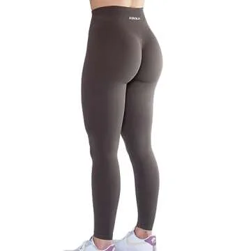 AUROLA 3 Pieces Pack Workout Leggings for Women Seamless Scrunch Tights Tummy Control Gym Fitness Girl Sport Active Yoga Pants