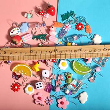 30 Pairs Kawaii Earrings - Fun & Cute Jewelry for Women