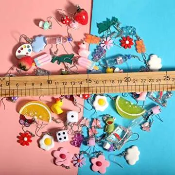 30 Pairs Kawaii Earrings - Fun & Cute Jewelry for Women