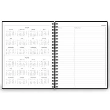 Undated Daily Planner - Undated Planner with Hourly Schedules, Action Items and Follow-up, A4 Daily Organizer Notebook to Increase Productivity, Appointment Book for Time Management, 8.5 × 11 Inch