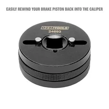 OEMTOOLS 24693 2 and 3 Pin Brake Rewind Adapter Set, Ideal for Disc Brake Service, Featuring Compact Design and Durable Construction, Automotive Brake Maintenance Kit