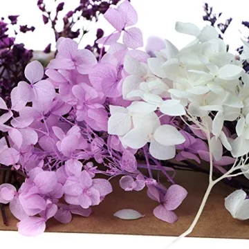 131pcs Colorful DIY Dried Flowers for Creative Projects