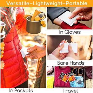 MEDLOT Heat Patch, Hand Warmers - Long Lasting, Safe Natural Odorless, Air Activated Warmers - Up to 10 Hours of Heat - 20 Pair, White