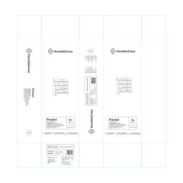 Humble Crew, Natural/Primary Kids' Toy Storage Organizer with 12 Plastic Bins, 34*35*15.5inch