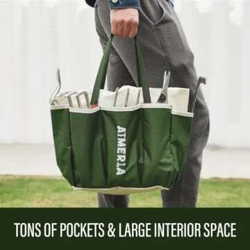 Aimerla Heavy Duty Gardening Tools Set with Garden Bag
